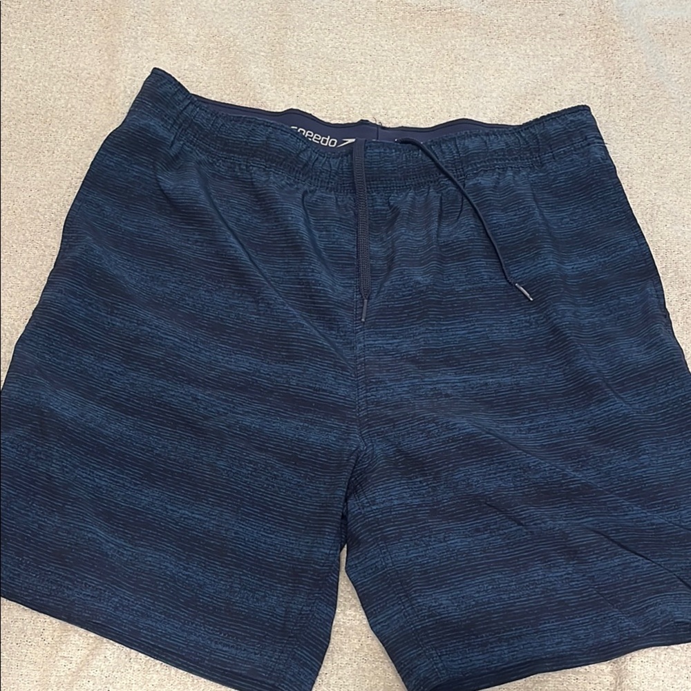 Speedo Dark Blue Swim Trunks Men’s Size Large